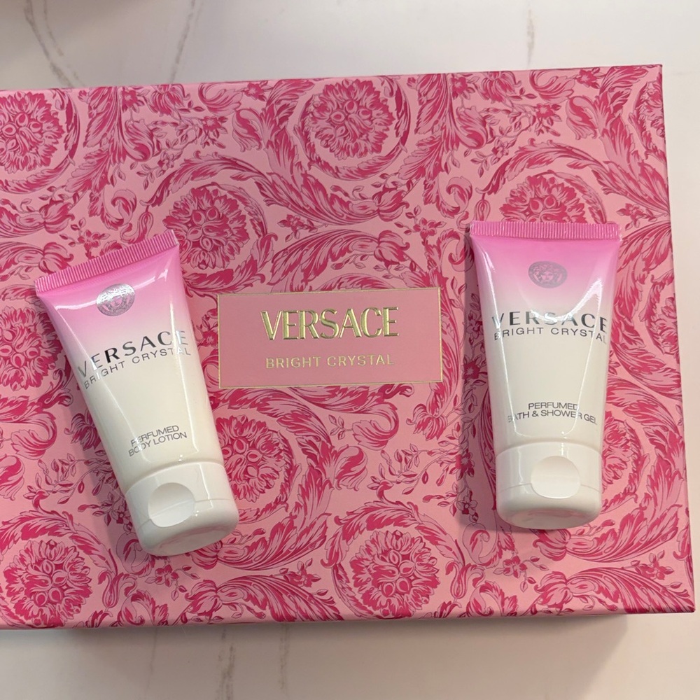 Versace Bright Crystal lotion and bath gel new
